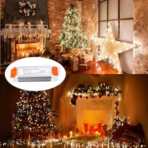 Dimmable LED Driver 12V DC 60W Quiet Operation Universal Regulated Power Supply for LED strip lights in holiday decor