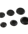 305 Pieces Rubber Snap In Blanking Plugs For Automotive Holes Bungs Stopper Set shown in various sizes black rubber plugs