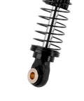Close-up of Sweet 53mm 6g Oil Filled Threaded RC Shocks Absorbers, 1/18 TRX4M TRX4MT, focusing on spring and CNC build.