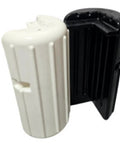 Inflatable Dock Guard For Boats Heavy Duty Wear Resistant Corner Protector Marine Grade PVC Protection Pad shown in black and white