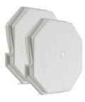 Two Pack Siding Light Mounting Block Bracket White No Fuss Built In Electrical Box And Light Fixture Bracket For Outdoor Wall Mounts Weatherproof Wiring Protection, white