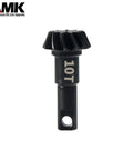 10T Beefed Up Bevel Gear Overdrive And Underdrive Axle Set For One Tenth RC Crawlers, CNC Machined Steel With Black Oxide Finish
