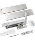 Double Action Spring Hinge With Cover Plates For Wood Doors self-closing mechanism and screws shown separately