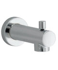 Serin Slip-On Diverter Tub Spout With Built-In Diverter, Polished Chrome Finish, Half Inch Copper Pipe, all-metal brass, side view