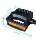Upgraded Resin Kid Bike Pedals For 16 And 18 Inch Youth Bikes With One Half Inch Axle Pair Reflectors Non Slip Grippy Surface