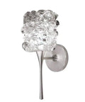 Candy LED Wall Sconce With Glass Shade In Clear And Brushed Nickel Finish Dimmable 4 To 6W Integrated LED 3000K Soft White