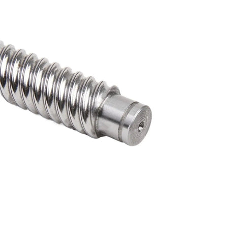 Close-up of Ball Screw 1605 Series With 1605-4 Ball Nut And End Machined BK12 BF12 Right Hand Thread for CNC Precision Machinery