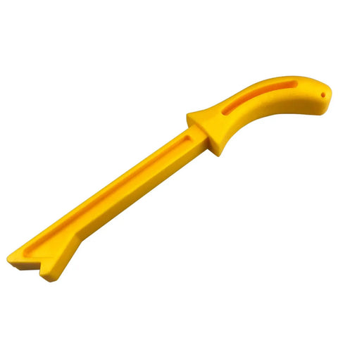 Yellow push stick from Push Block And Push Stick Set For Woodworking Router Table Tool Carpentry Safety Beefy Grip Handle
