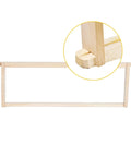 Deep Langstroth Beehive Frames 65 Spikes Deep Brood, Pine Wood With Natural Beeswax Finish, 20 Pack corner detail view