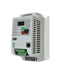 Boss-Grade VFD Inverter For Spindle Motors, 220V 0.75kW To 7.5kW, 1 Phase In 3 Phase Out in white casing, frontal view