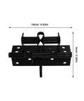 Self Closing Spring Cabinet Hinges 4 Inch Zinc Alloy shown with measurements for home and shop use