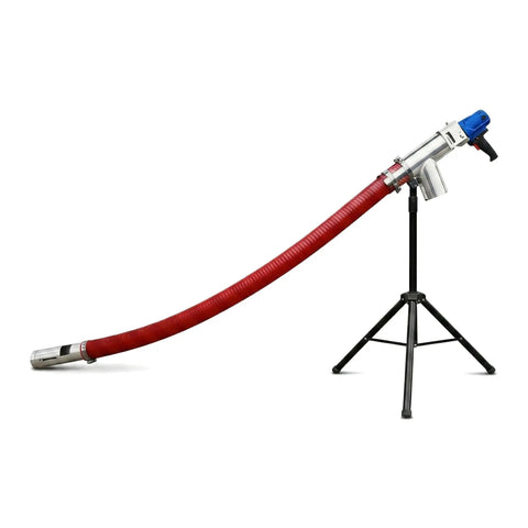 Portable Grain Suction Auger Pump Workhorse For Cement Fertilizer And Gravel With High Efficiency Screw Conveyor And Stainless Steel Feed Inlet 237In Length Easy To Use For Home And Small Vehicle Use on tripod