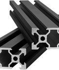 Two Pack 500mm V Slot 2040 Aluminum Extrusion Linear Rail European Standard Anodized Black For DIY 3D Printers And CNC Machines Upgrade Kit