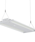 1.5 Ft Led Linear High Bay Light Adjustable Wattage 52W To 130W Swapping 4000K Or 5000K Shades Heavy Duty Shop Workhorse, hanging fixture.