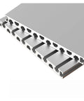 Legit Pro Grade 2020 Aluminum T Slot Profile Extrusion Slide Rail Bar smooth anodized finish, showing T-slot design detail.