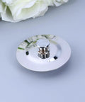 Drain Stopper Flat Cover 40-45mm Stainless Steel for Bathtub with polished surface and central knob. Ideal for sealing drains.