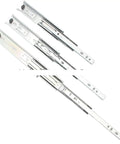 Top view of Full Extension Drawer Slides For Smooth Quiet Gliding Two Piece Set Pro Grade Heavy Duty Metal Runners With Corrosion Resistant Finish Ideal Replacement For Broken Drawers Or New Furniture Easy Install