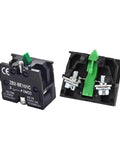 10 Pack Normally Open Contact Block Fits 22 Mm Industrial Push Buttons AC 15 Rated 240 Volt 3 Amp Screw Terminal Auxiliary Module.
