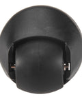 Front view: ABRO universal front wheel for Cecotec/Conga vacuums, black omni-directional wheel