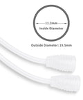 Clear Silicone Y Type Hose Tubing For Vacuum Cupping Machines with 11.2mm inner diameter and 19.5mm outer diameter
