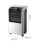 Compact Portable Evaporative Air Cooler With Quiet Swamp Cooling For Home Office Humidifier Plus Fast Air Purifier, 680x400x290mm.