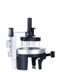 Smooth Operator Rotary Coffee Stirrer Needle Tool That Kicks Compacted Bean Clumps Out Of Filter Baskets For Easy Daily Espresso Pulls And Home Brew Sessions, showing black and silver design.