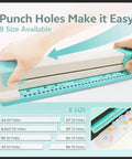 Hands using Workhorse 30 Hole Binding Machine With Spiral Binding System Makes It Easy To Create Custom Notebooks And Planners.