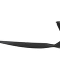 Real McCoy Sixty Inch Smart Outdoor Ceiling Fan With Remote, Matte Black blade view, designed for coastal conditions.