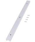 Aluminum T Slot Track With Wood Screws, Double Cut Profile For Woodworking Jigs And Fixtures, 400mm Length, angle view