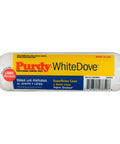 3/8 Inch Nap 7 Inch White Dove Roller Cover Case Of 24 High Density Woven Dralon Blend Delivers A Top Shelf Lint Free Paint And Stain Coating Applies Like Butter, packaged roller cover.