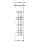 Providence Arbor Vinyl Garden Archway For Outdoors 64 By 85 White With Classic Lattice And Trellis Sides For Climbing Plants Vines And Flowers