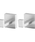 Solid Double Hook Wall Mount For Small Bathrooms Sleek Silver Finish Space Saving Towel Rack With Heavy Duty Grip Easy Wipe Design That Totally Flips Your Messy Vibe Today. Two stainless steel hooks, 5 x 5 x 5.5 cm.