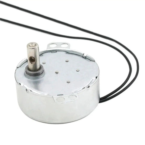 Heavy Duty 4 Watt Synchronous AC Motor 220 Volt Reversible CCW CW 20 Rpm Low Speed Electric Fan Motor Runs Slick For Industrial Jobs And No Hassle Installation Anytime, close-up view.