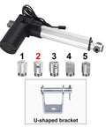 6000N High Thrust Linear Actuator Built Tough for 12V-48V Range with Silent Low Noise Motor, U Shaped Bracket, 600mm Stroke
