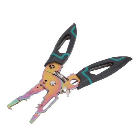 Pointed Mouth Wire Stripper and Cable Cutter with high hardness blades and ergonomic handles for precise stripping and cutting.