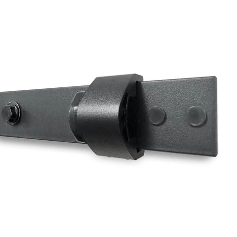 Sliding Barn Door Hardware Black Carbon Steel Door Stopper With One Track Bypass Options Easy Install Quiet Smooth Glide Heavy Duty Track System
