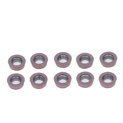 10 Piece Carbide Turning Insert Set For CNC Lathe Milling Machine Tools Easy Install Compact Design Durable Cutter Kit.
