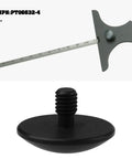 Indicator Contact Point With One Eighth Inch Shaft And One Half Inch Round Tip for Dial and Digital Indicators, Starrett PT06632-4