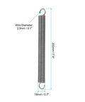 Tough As Nails Extension Spring Featuring Dual Hook Tension Build Made From Fatigue Resistant Spring Steel Exactly Zero Point One Inch Wire And Point Seven Inch Outer Diameter Spanning Seven Point Nine Inches Long