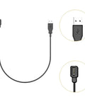 Di2 12 Speed USB Charging Cable for Electronic Shifting Systems Built Tough PVC And Metal Build; connectors detail.