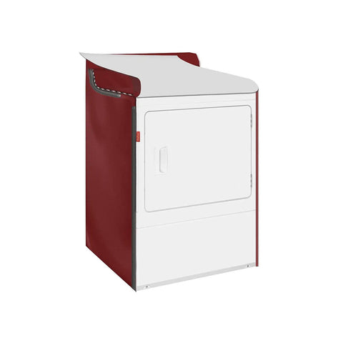 Red Two Pack Waterproof Washer And Dryer Covers With Zipper For Front Load And Top Load Machines