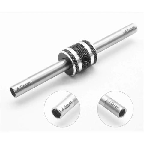 Mini 4WD Hexagonal Turnbuckles 4 To Four Point Five Millimeter Self Made Parts For Tamiya Pro Tool, metal hex tool, 4mm and 4.5mm