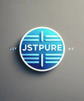 Heavy Duty Black Boat End Cap Kit For Mercury And Quicksilver Watercraft With Snap-In Fit Premium Replacement Part 11008M0065672 For Slick Stylish Upgrades. Round blue JSTPURE logo on gray wall