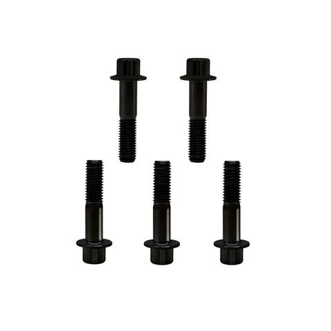Titanium Split Rim Bolts M7x32mm For 3pc And 2pc Wheels Black High Strength Lightweight Fasteners For Performance Cars