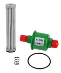 Beefed Up Transmission Oil Filter Kit For John Deere Lawn Tractors Fits GX325 GX335 GX345 GX355 DF710 F725 F735 And 240 245 260 265 285 320 325 335 345 355 Replace AM120916 M806848 M806626 AM103181 showing filter, spring, and o-ring