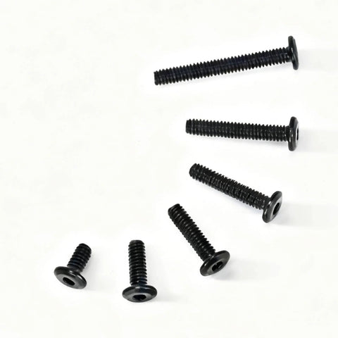 50 Pack 1/4-20 Hex Socket Cap Screws Flat Head Allen Bolts Black Oxide Stainless Steel 304 18-8 Fully Threaded 1 Inch Long