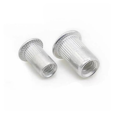Heavy Duty Rivet Nut Tool Kit With Hollow Aluminum Alloy Inserts For Fast Metal Jobs M3 To M12 Silver Hardware Set to secure sheets