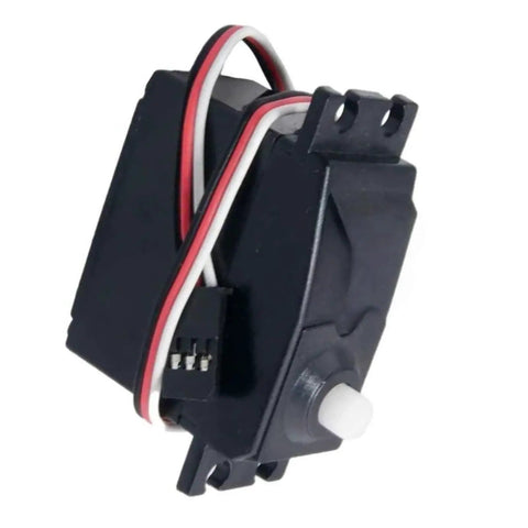 Heavy Duty 1/10 Electronic Servo Motor Dropping Beast Mode Torque With No Sweat Moisture Armor For Rock Solid Scale Model Mods, black plastic design with wires