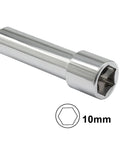 Close-up of Two Pack 10mm Socket Wrench Screwdriver Set With Cushioned Grip High Carbon Steel Nut Driver For Furniture Assembly Bike Repairs