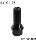Premium Black Locking Lug Wheel Studs Kit Fits BMW Models M14x1.25 Bolt For E70 F22 F30 Series Heavy Duty Car Parts To Upgrade Your Ride Now. Black M14 x 1.25 wheel stud, steel, for BMW locking lug fit
